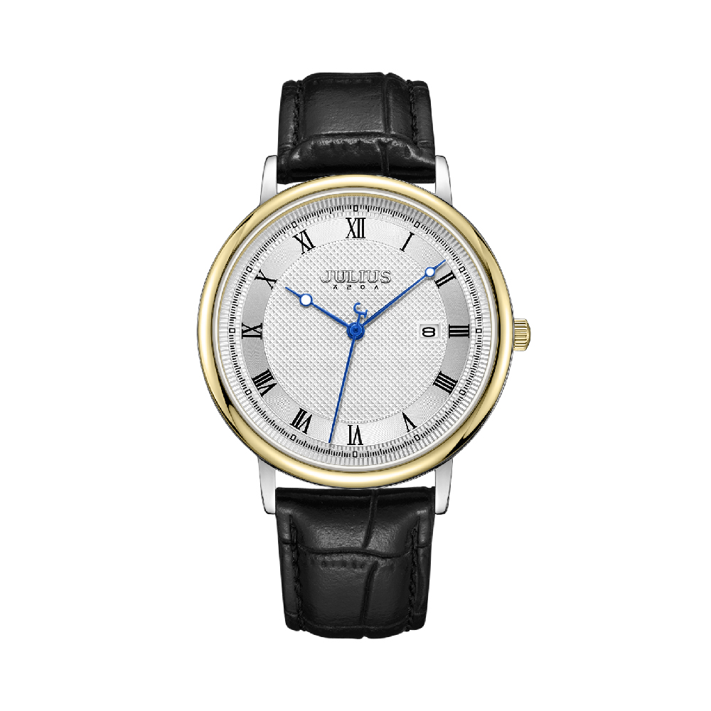นาฬิกา Julius JA-1450M B สายหนัง สีดำ