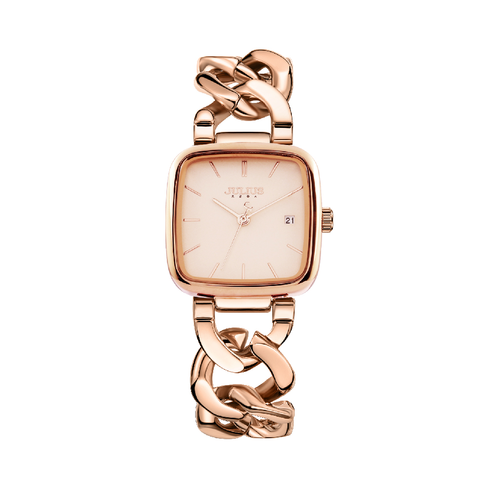 นาฬิกา Julius JA-1451 E สายสแตนเลส สีโรสโกลด์