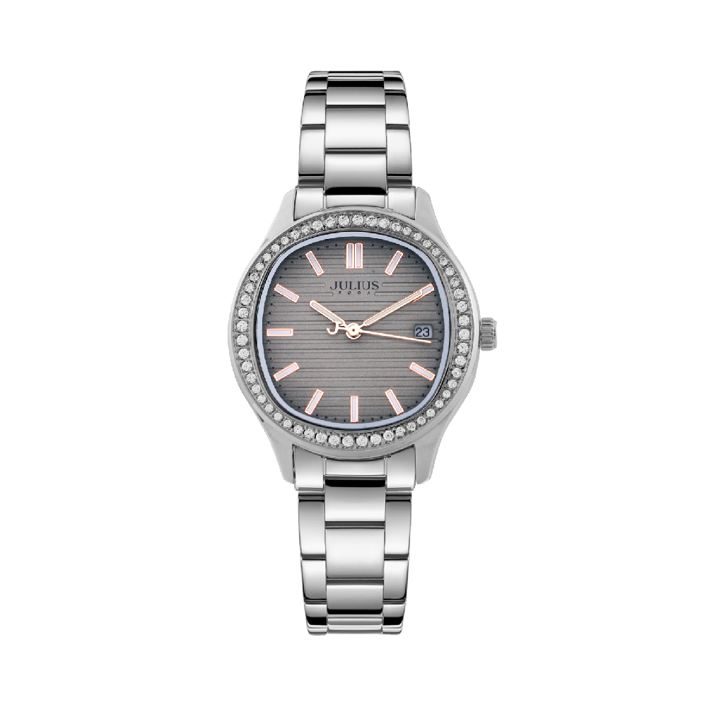 นาฬิกา Julius JA-1460 B สายสแตนเลส สีเงิน