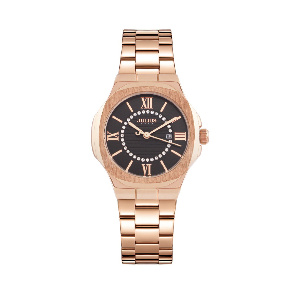 นาฬิกา Julius JA-1461 F สายสแตนเลส สีโรสโกลด์