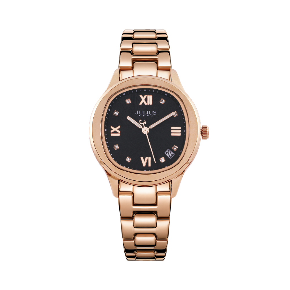 นาฬิกา Julius JA-1463 E สายสแตนเลส สีโรสโกลด์