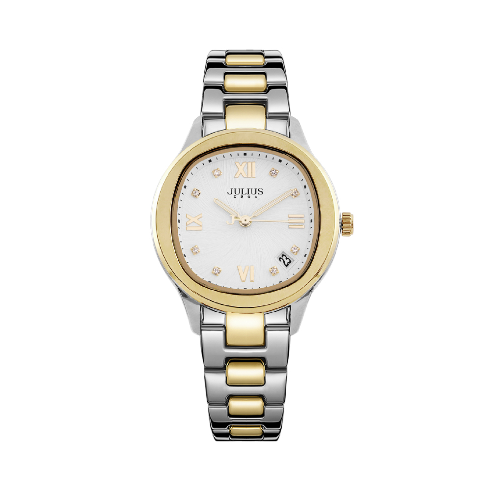 นาฬิกา Julius JA-1463 F สายสแตนเลส สีสองกษัตริย์