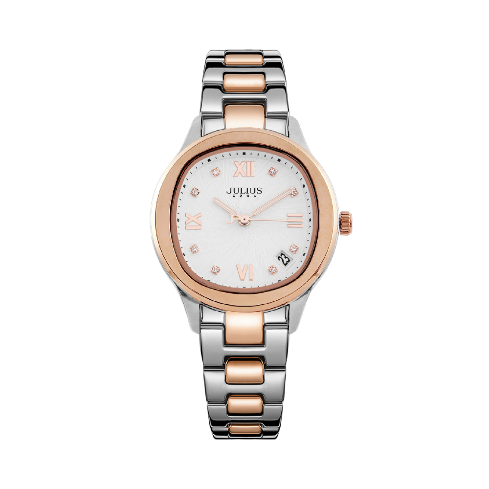 นาฬิกา Julius JA-1463 G สายสแตนเลส สีสองกษัตริย์