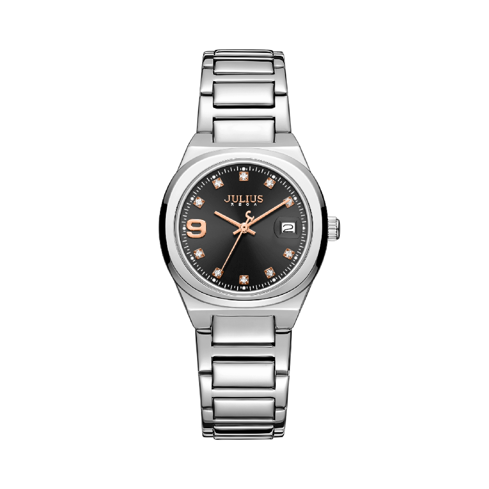 นาฬิกา Julius JA-1464 B สายสแตนเลส สีเงิน