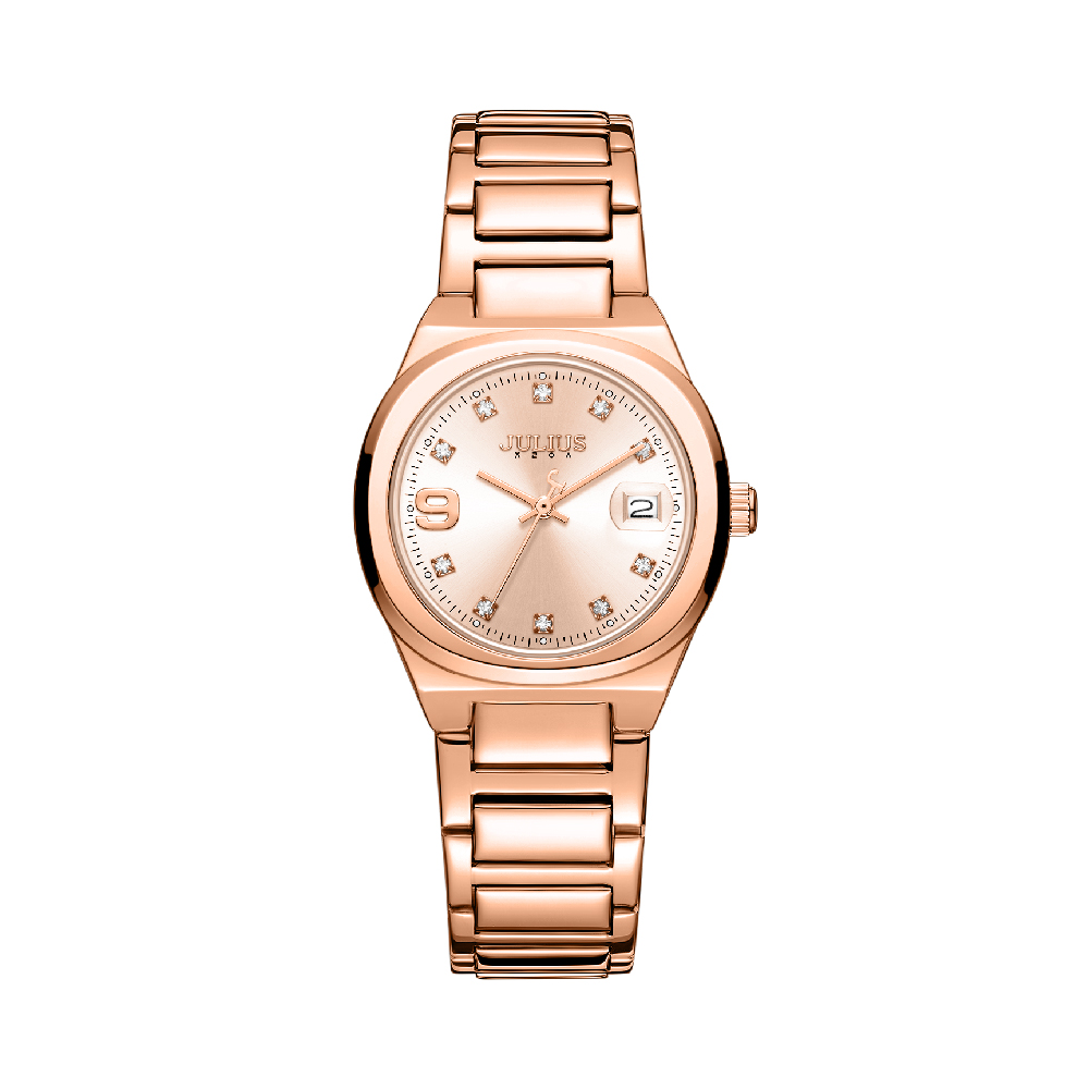 นาฬิกา Julius JA-1464 D สายสแตนเลส สีโรสโกลด์
