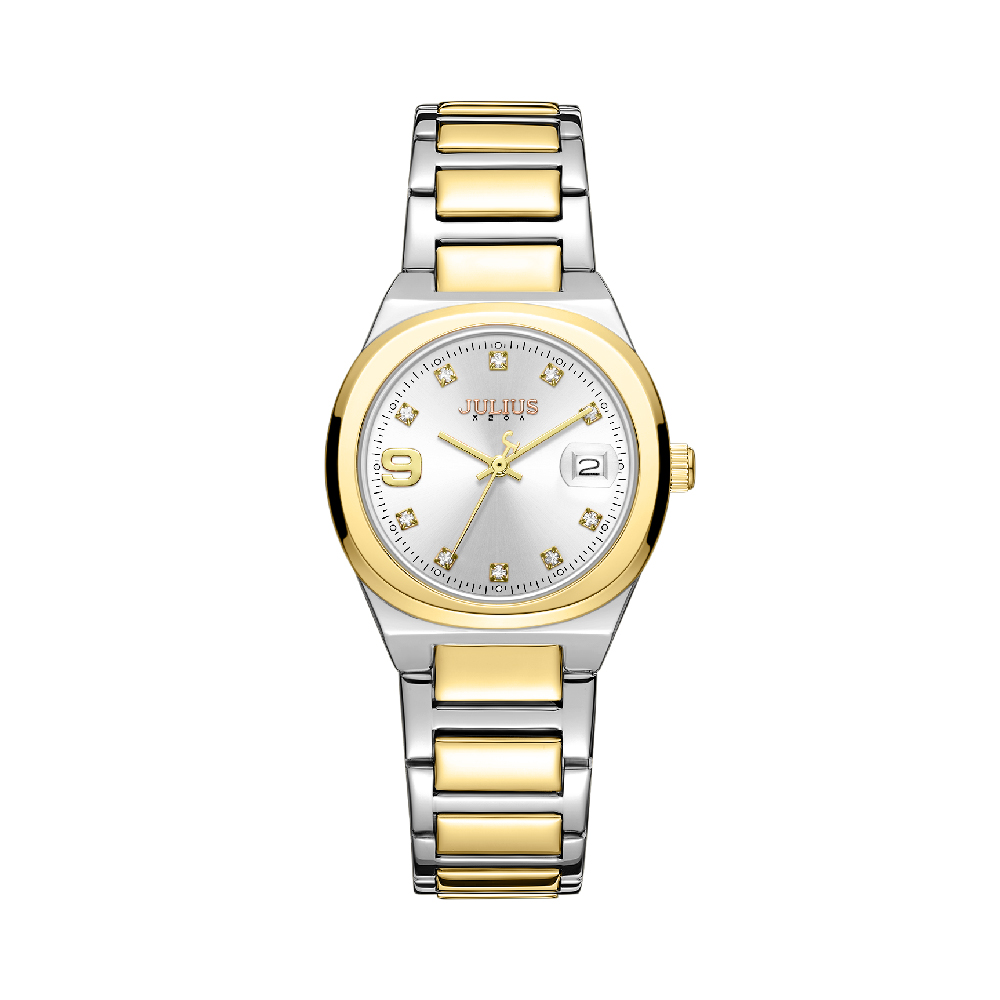 นาฬิกา Julius JA-1464 F สายสแตนเลส สีสองกษัตริย์