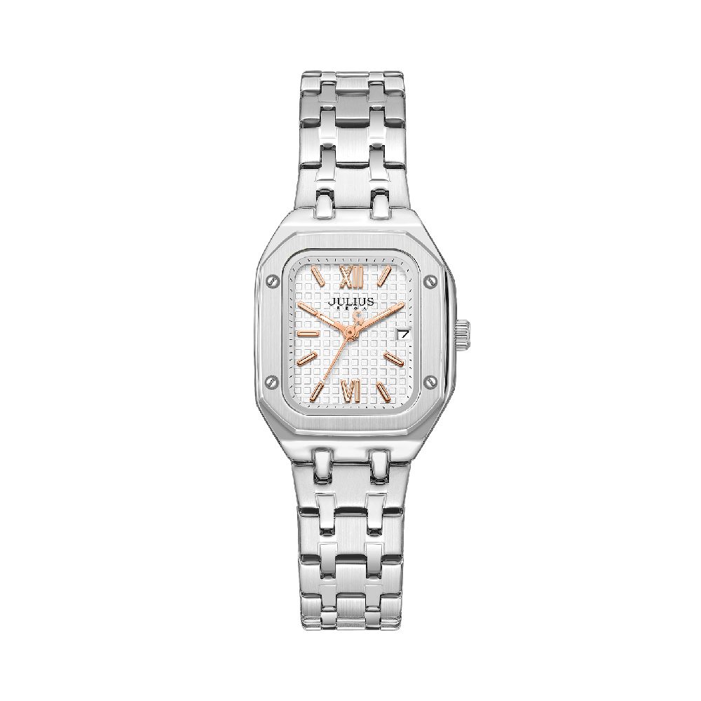นาฬิกา Julius JA-1465 A สายสแตนเลส สีเงิน