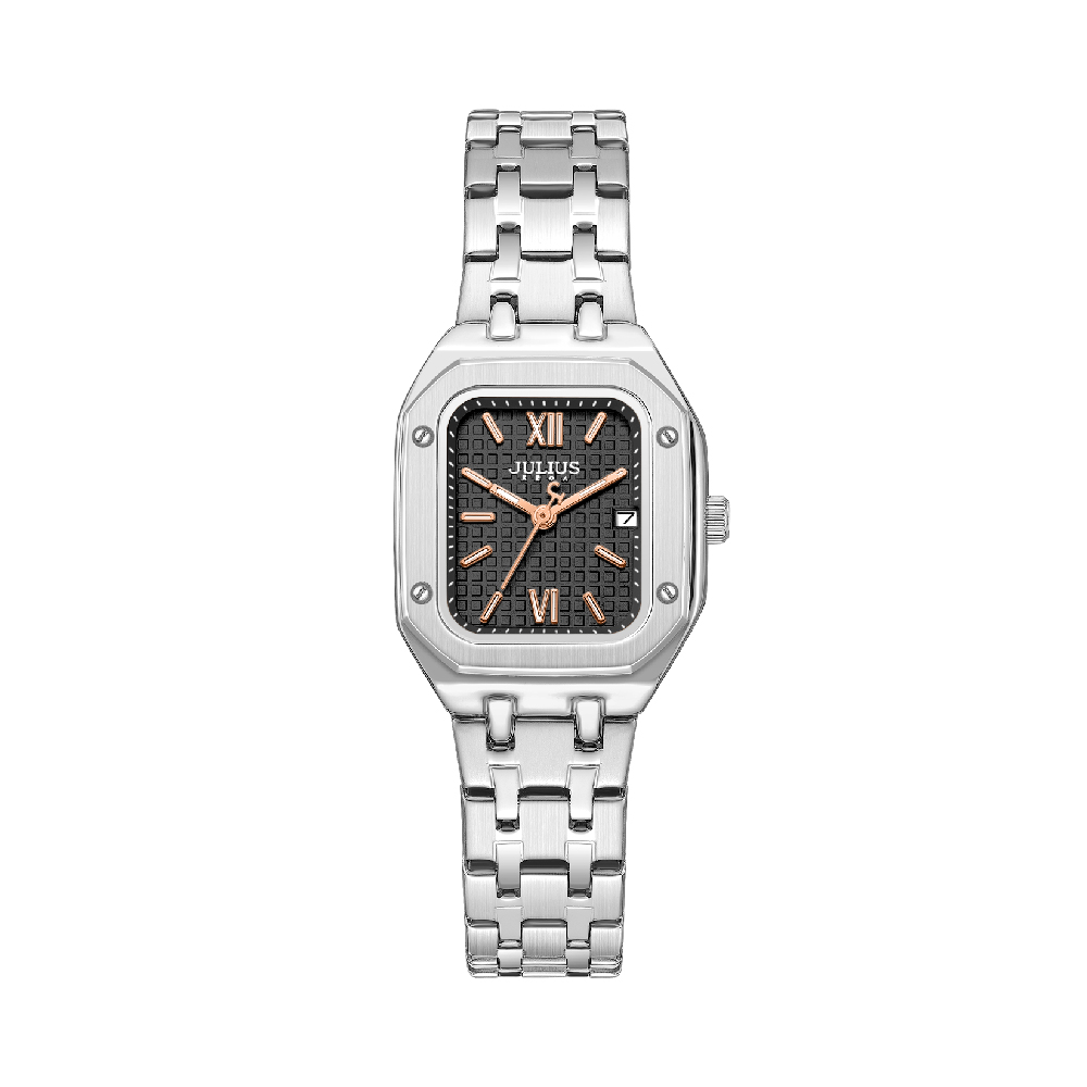 นาฬิกา Julius JA-1465 D สายสแตนเลส สีเงิน