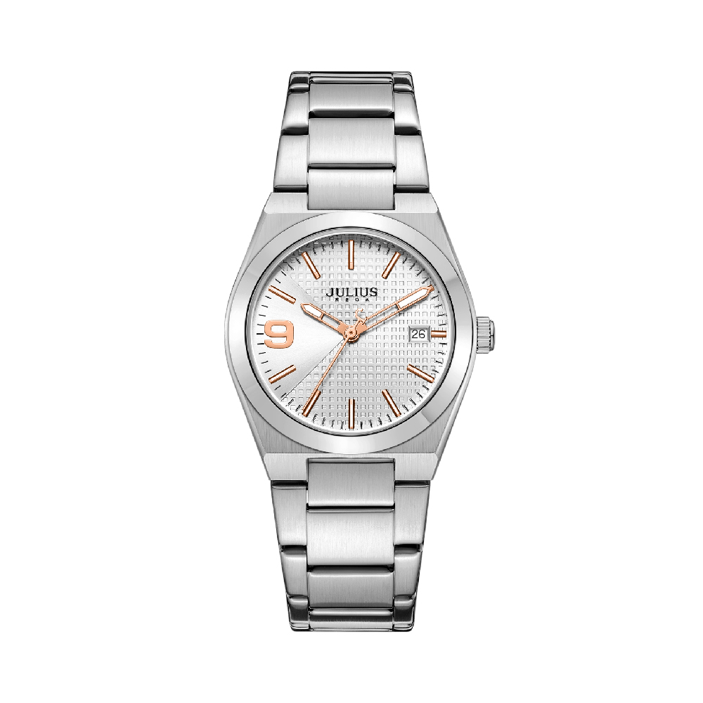 นาฬิกา Julius JA-1466 A สายสแตนเลส สีเงิน