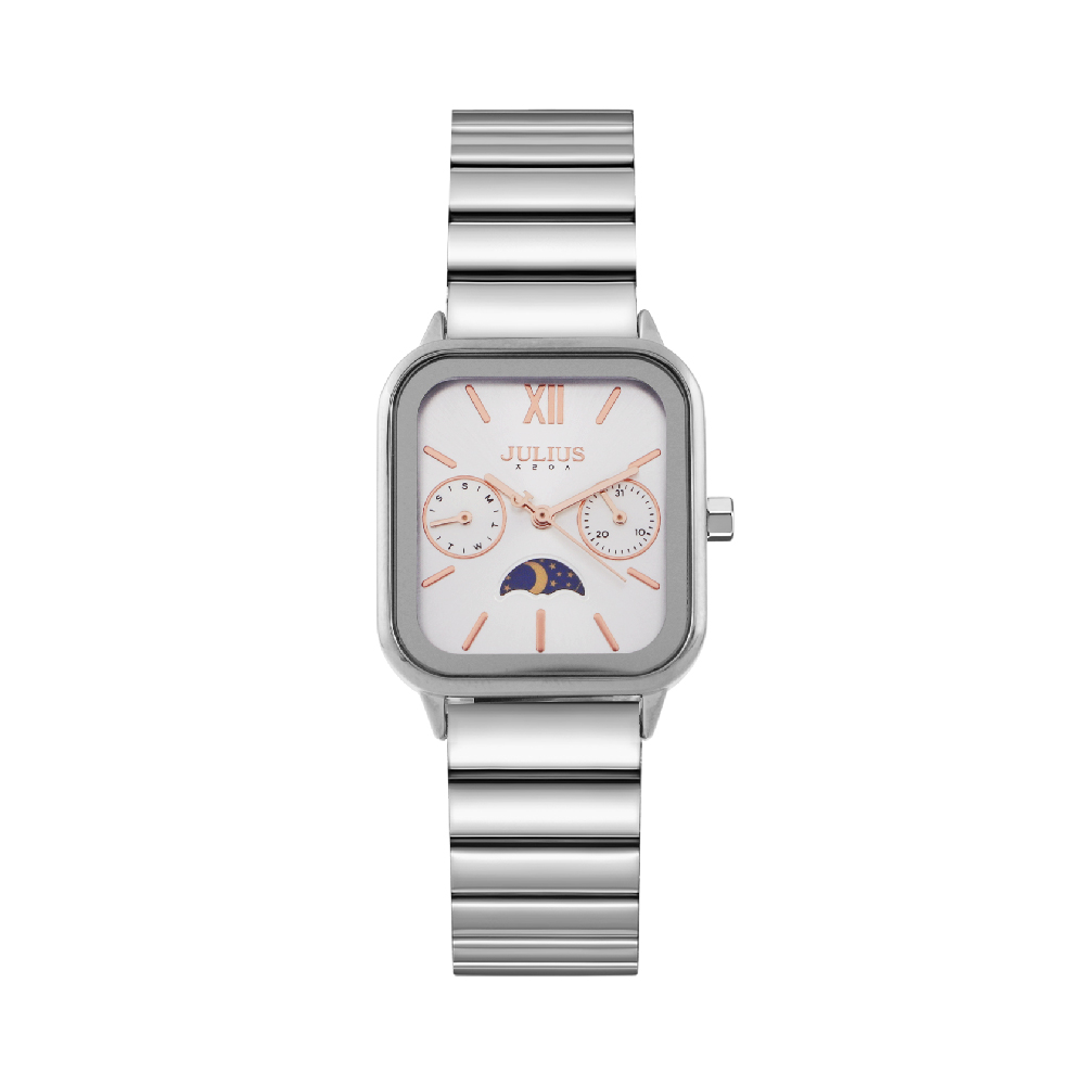 นาฬิกา Julius JA-1467 A สายสแตนเลส สีเงิน