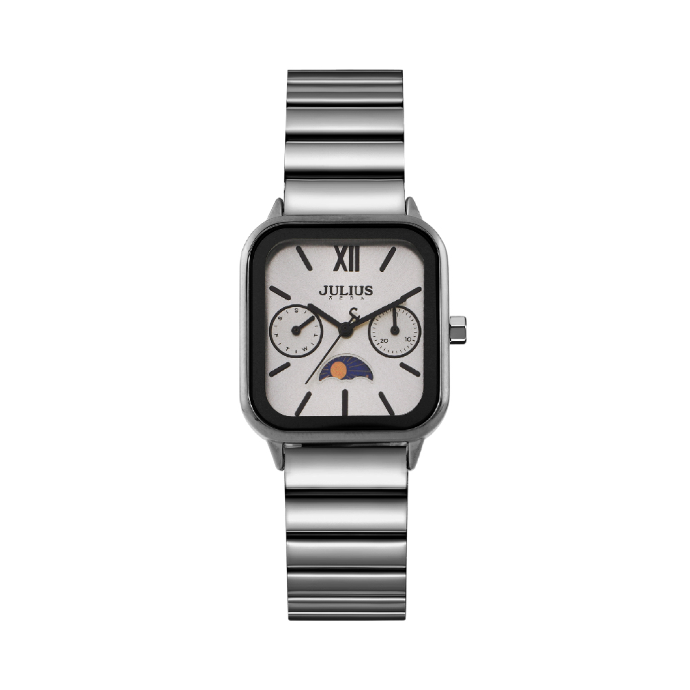 นาฬิกา Julius JA-1467 F สายสแตนเลส สีเทา