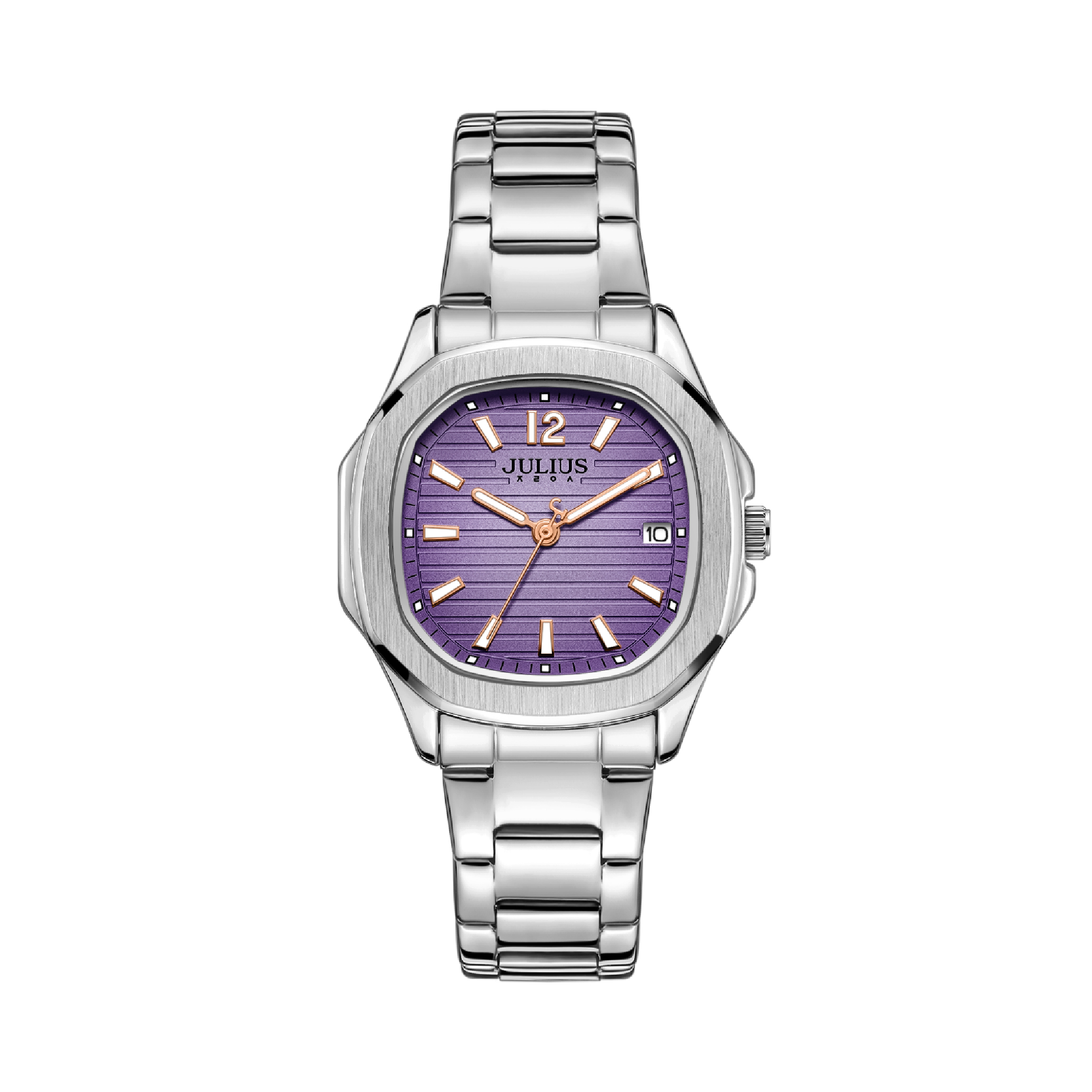 นาฬิกา Julius JA-1468 B สายสแตนเลส สีเงิน