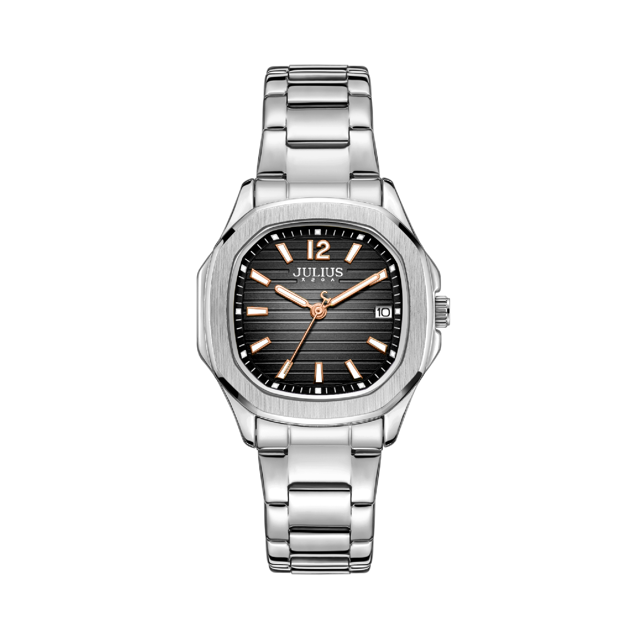 นาฬิกา Julius JA-1468 C สายสแตนเลส สีเงิน