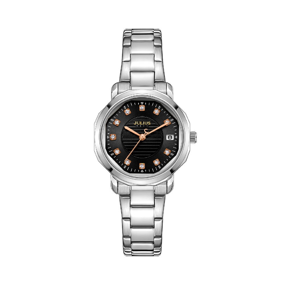 นาฬิกา Julius JA-1469 B สายสแตนเลส สีเงิน