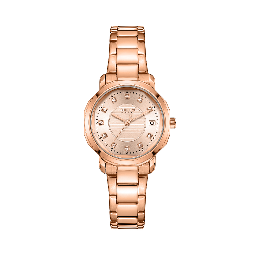 นาฬิกา Julius JA-1469 E สายสแตนเลส สีโรสโกลด์