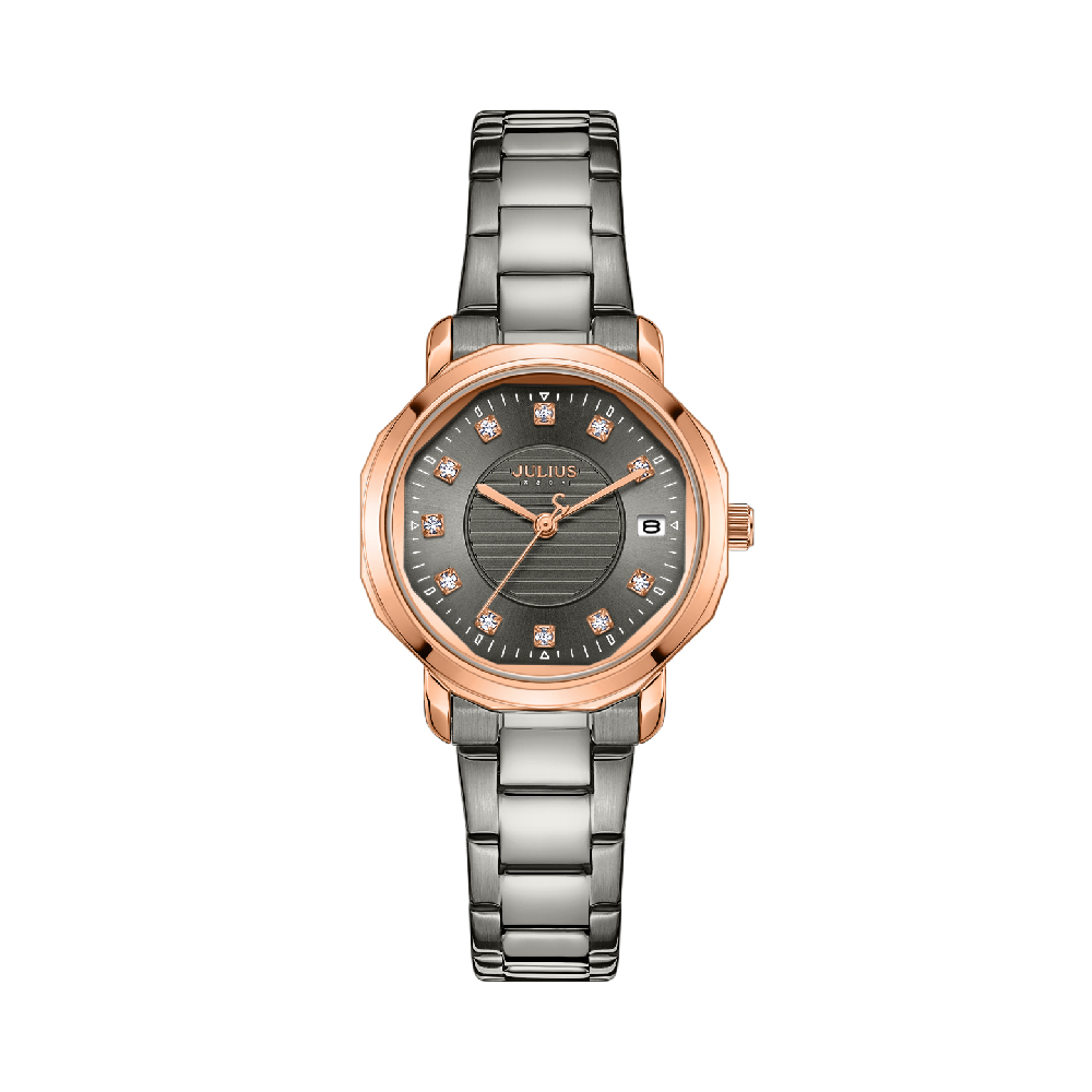 นาฬิกา Julius JA-1469 H สายสแตนเลส สีเทา