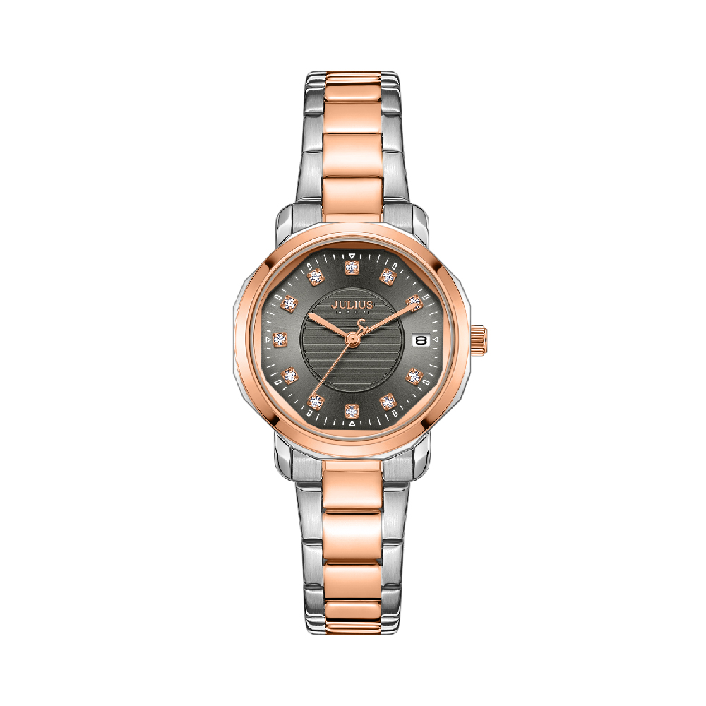 นาฬิกา Julius JA-1469 J สายสแตนเลส สีเงิน-โรสโกลด์