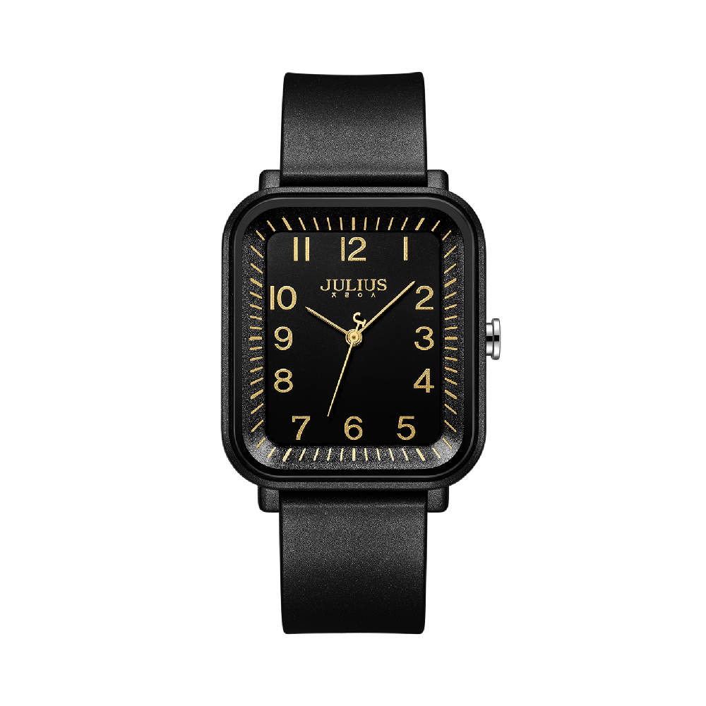 นาฬิกา Julius JA-1477 F สายซิลิโคน สีดำ