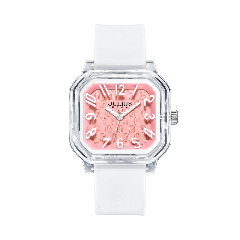 นาฬิกา Julius JA-1491 A สายซิลิโคน สีขาว