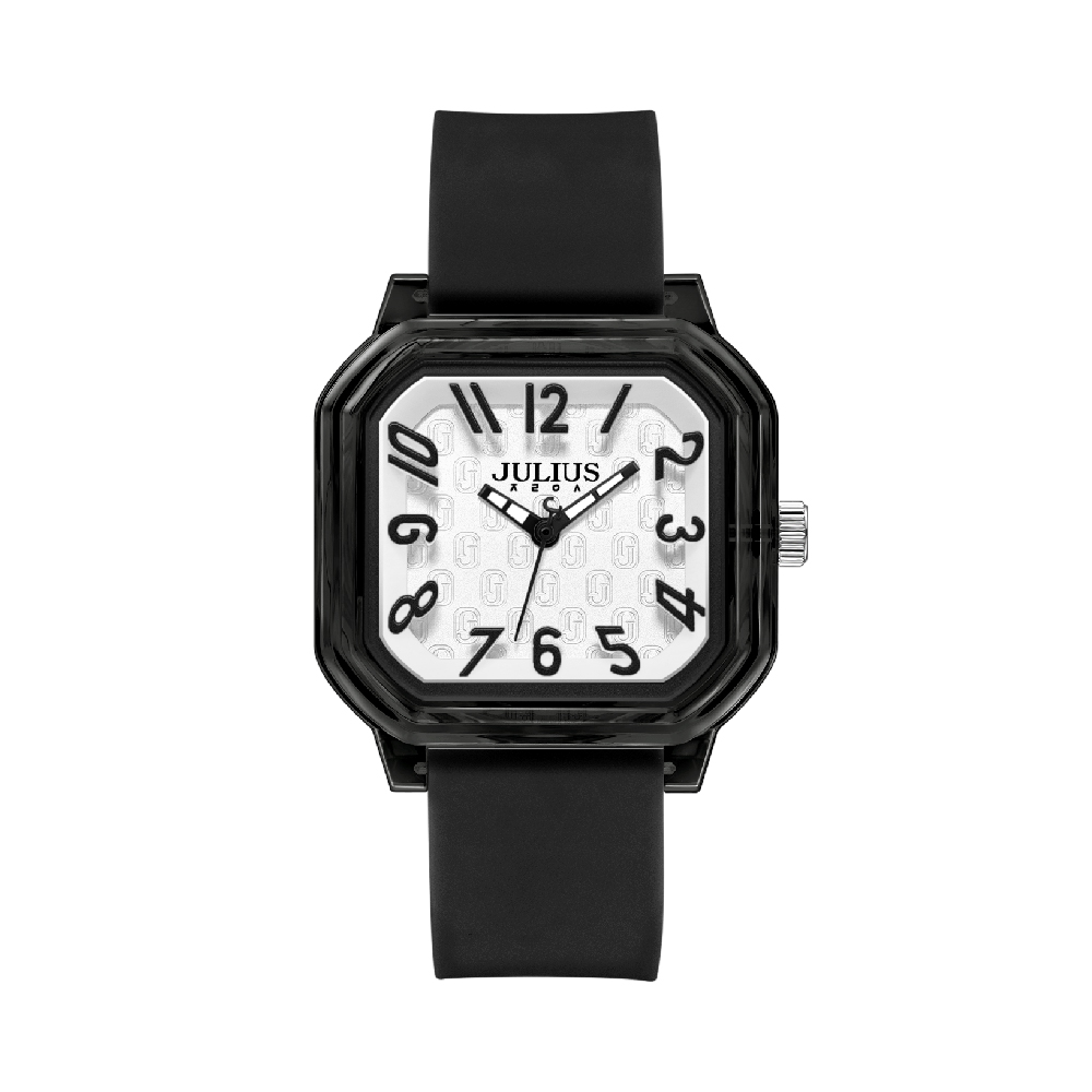 นาฬิกา Julius JA-1491 F สายซิลิโคน สีดำ