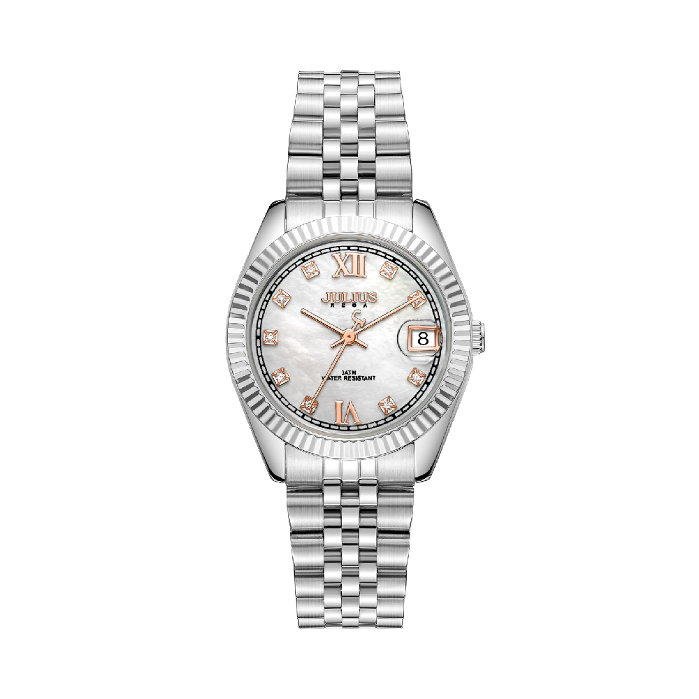 นาฬิกา Julius JA-1498 A สายสแตนเลส สีเงิน