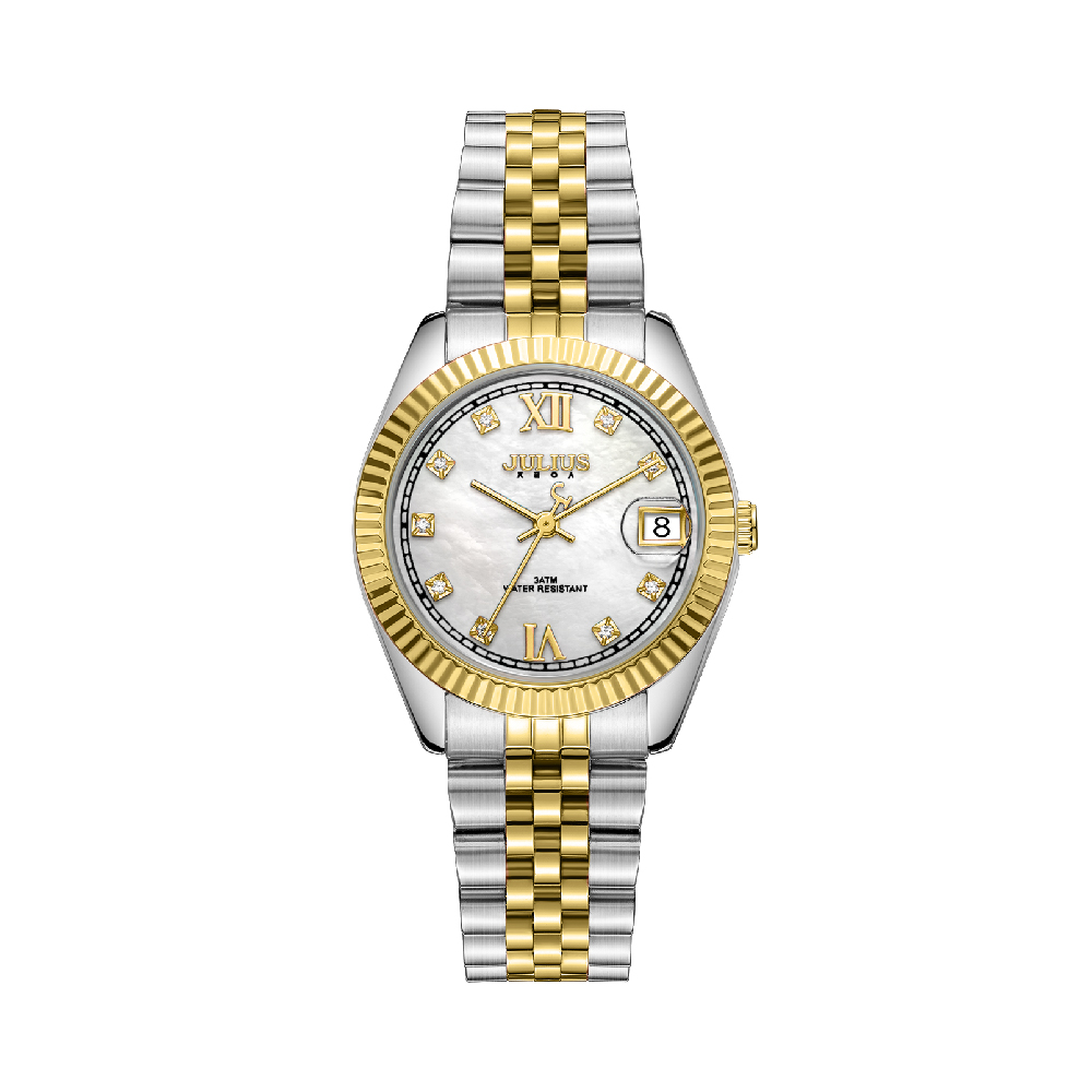 นาฬิกา Julius JA-1498 G สายสแตนเลส สีเงิน-ทอง