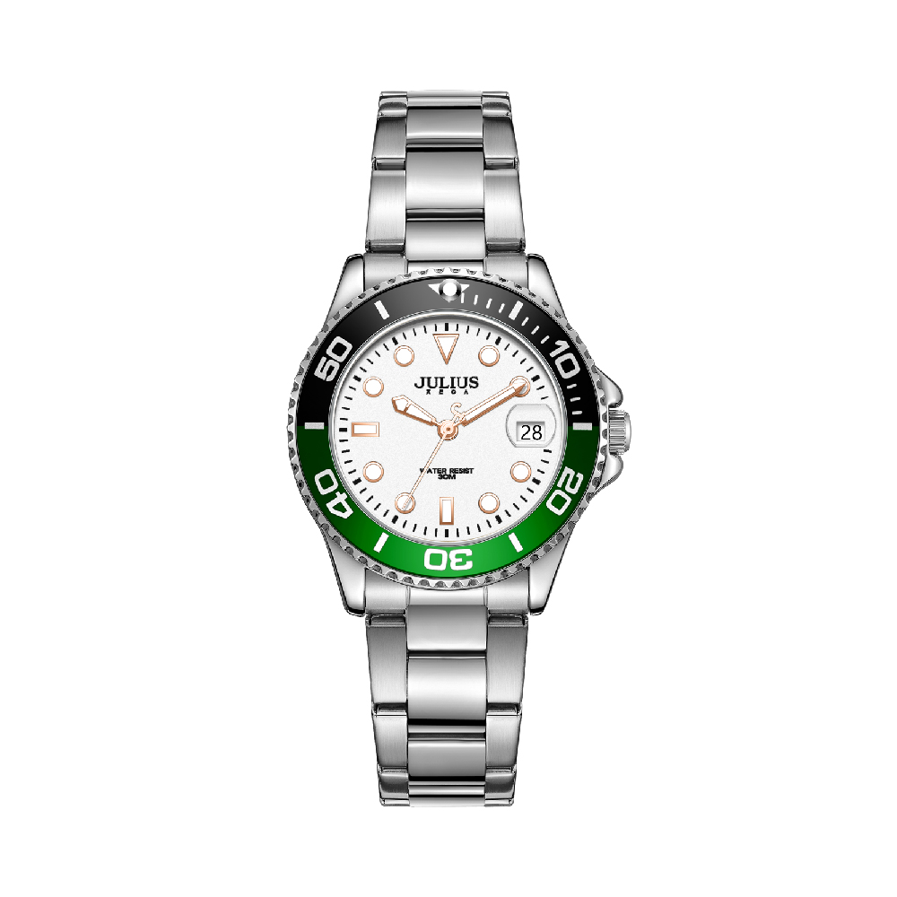 นาฬิกา Julius JA-1499 A สายสแตนเลส สีเงิน