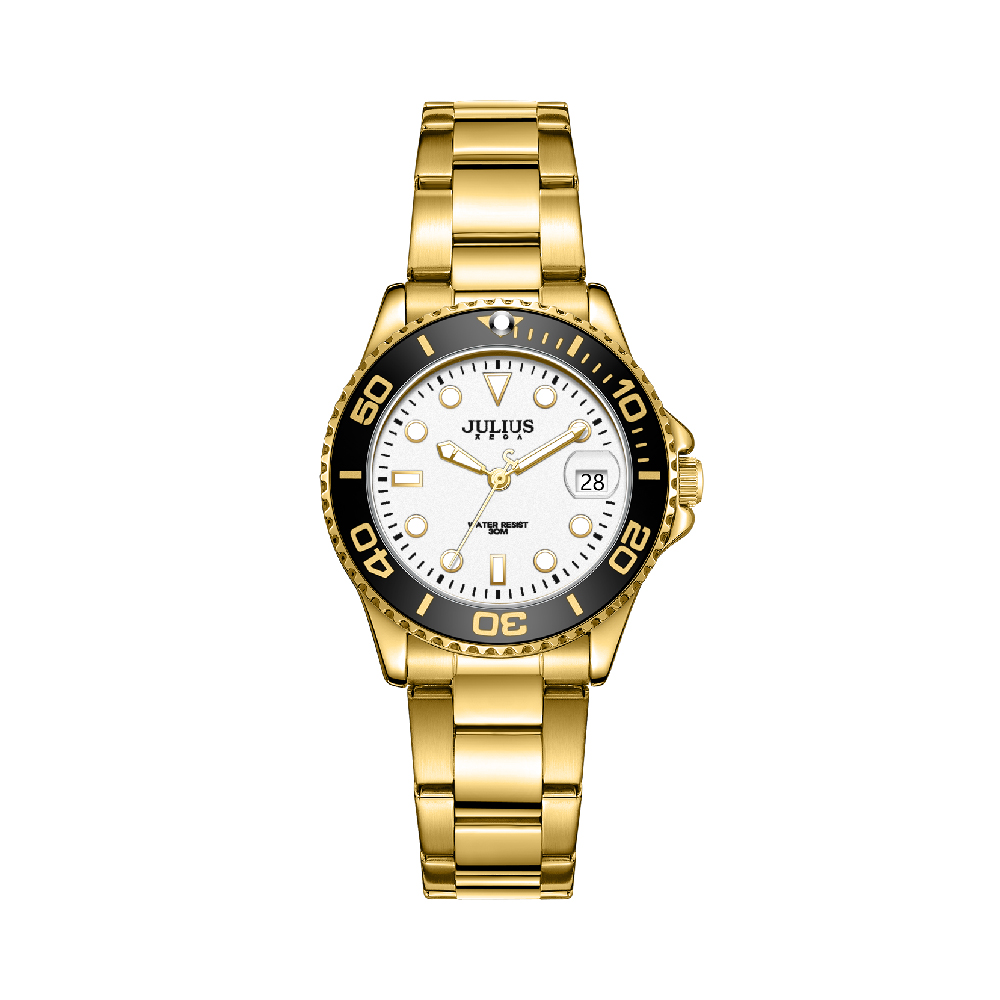 นาฬิกา Julius JA-1499 D สายสแตนเลส สีทอง