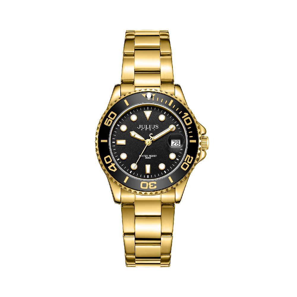 นาฬิกา Julius JA-1499 E สายสแตนเลส สีทอง