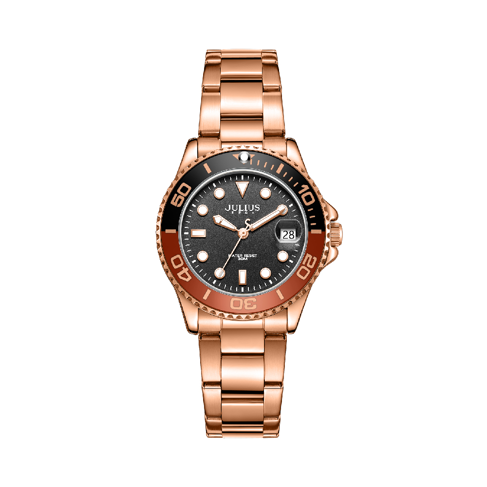 นาฬิกา Julius JA-1499 G สายสแตนเลส สีโรสโกลด์