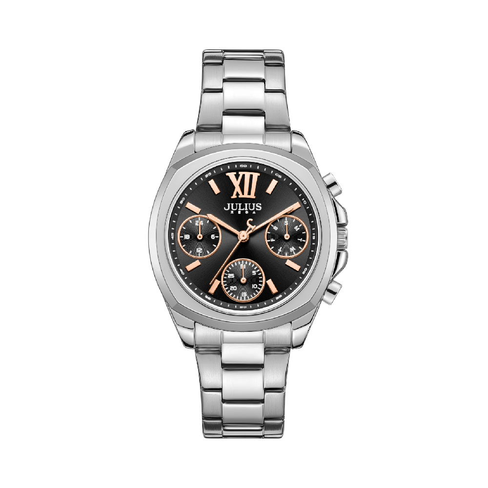 นาฬิกา Julius JA-1500 B สายสแตนเลส สีเงิน