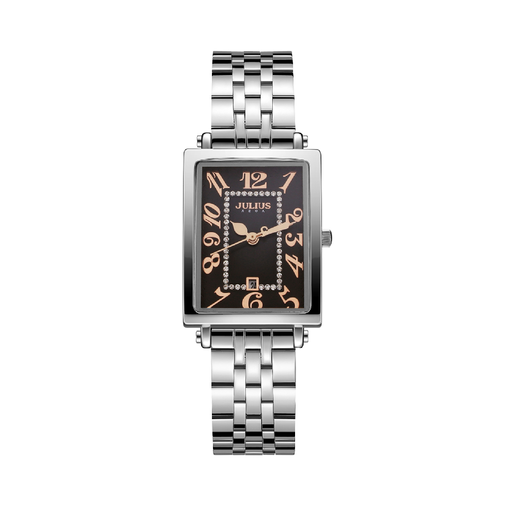 นาฬิกา Julius JA-1501 B สายสแตนเลส สีเงิน