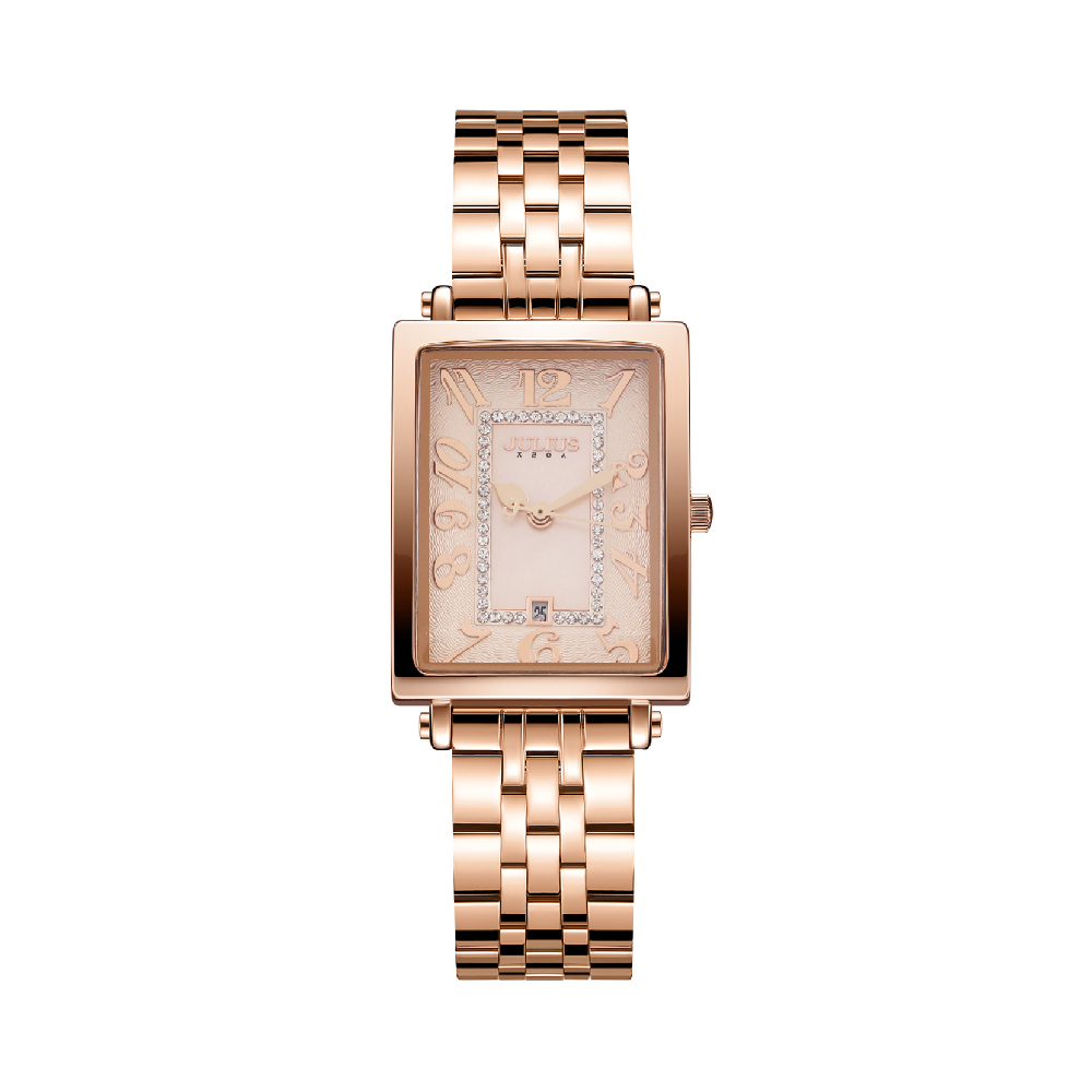 นาฬิกา Julius JA-1501 E สายสแตนเลส สีโรสโกลด์