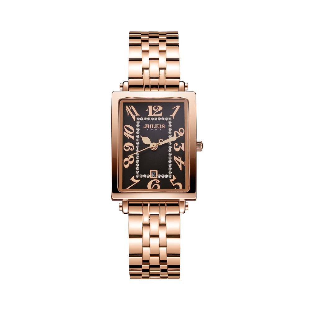 นาฬิกา Julius JA-1501 F สายสแตนเลส สีโรสโกลด์