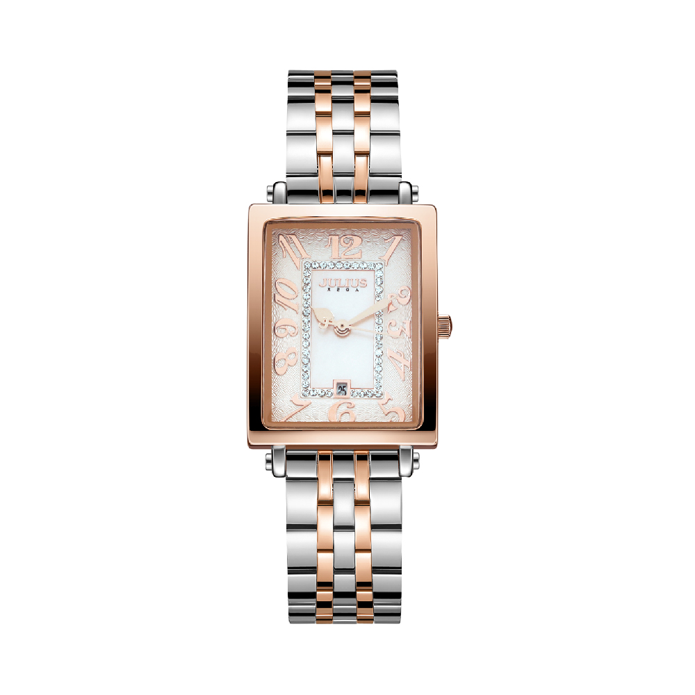 นาฬิกา Julius JA-1501 H สายสแตนเลส สีเงิน-โรสโกลด์