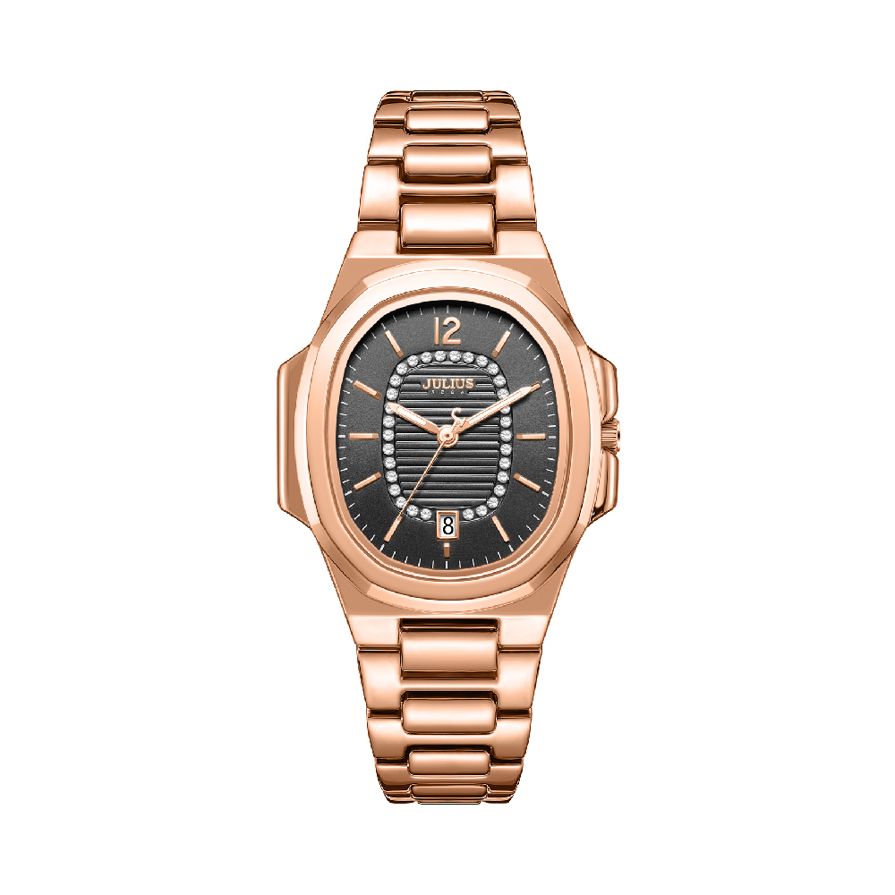 นาฬิกา Julius JA-1504 D สายสแตนเลส สีโรสโกลด์