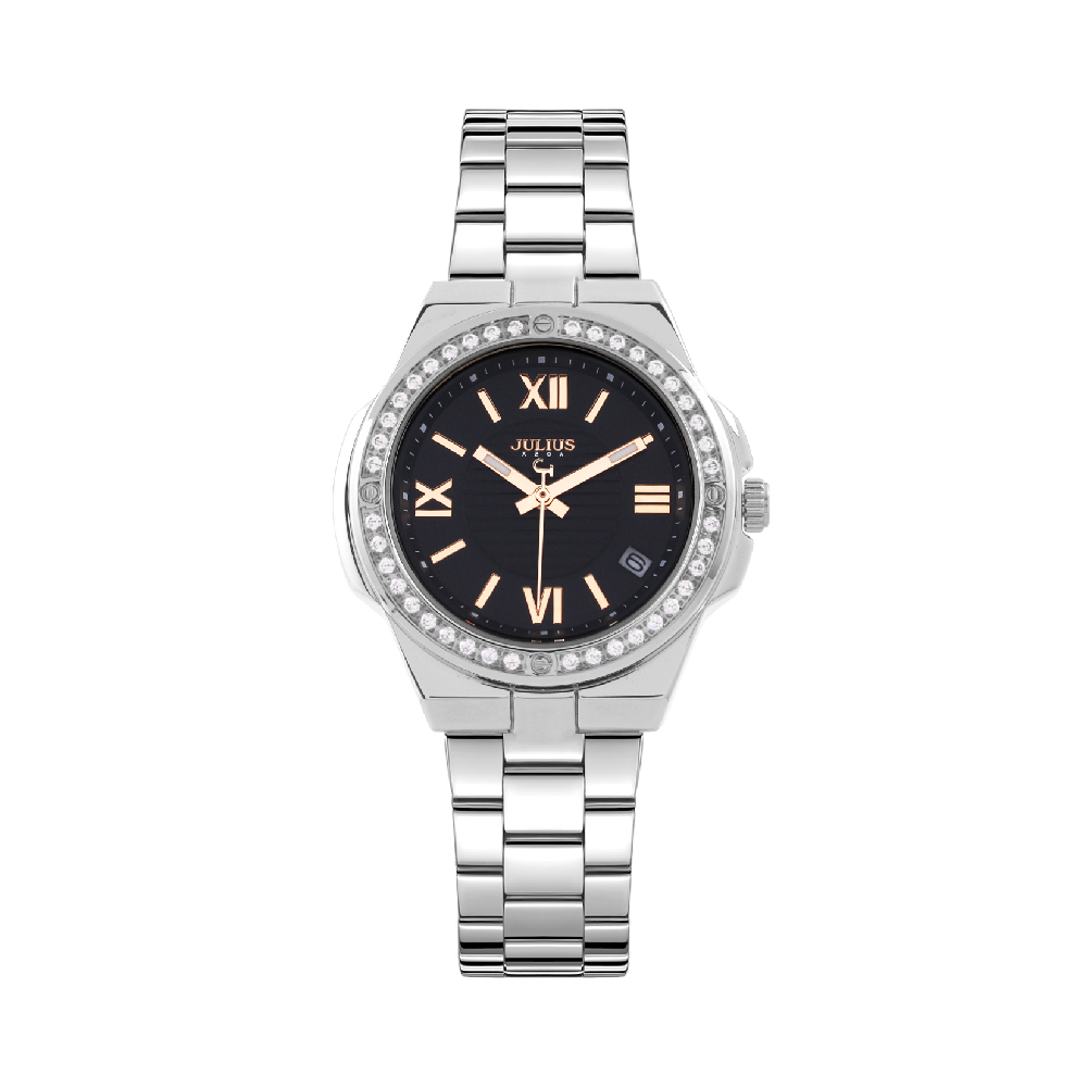 นาฬิกา Julius JA-1506 A สายสแตนเลส สีเงิน