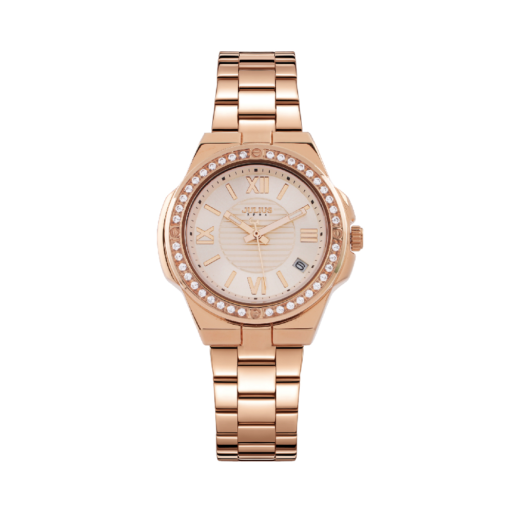นาฬิกา Julius JA-1506 D สายสแตนเลส สีโรสโกลด์