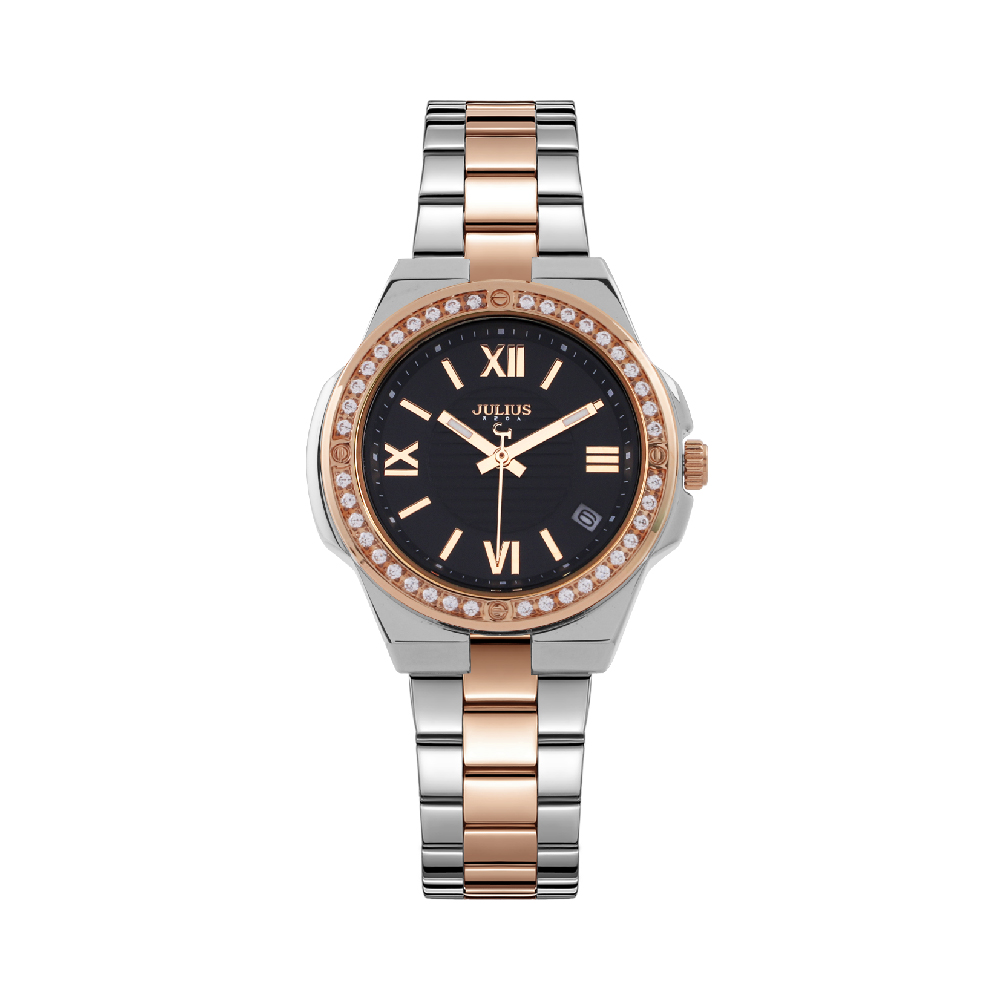 นาฬิกา Julius JA-1506 G สายสแตนเลส สีสองกษัตริย์