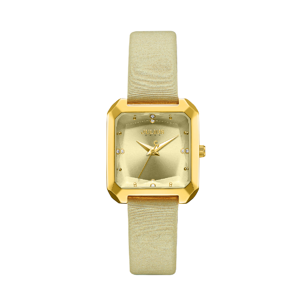 นาฬิกา Julius JA-1507 A สายหนัง สีทอง