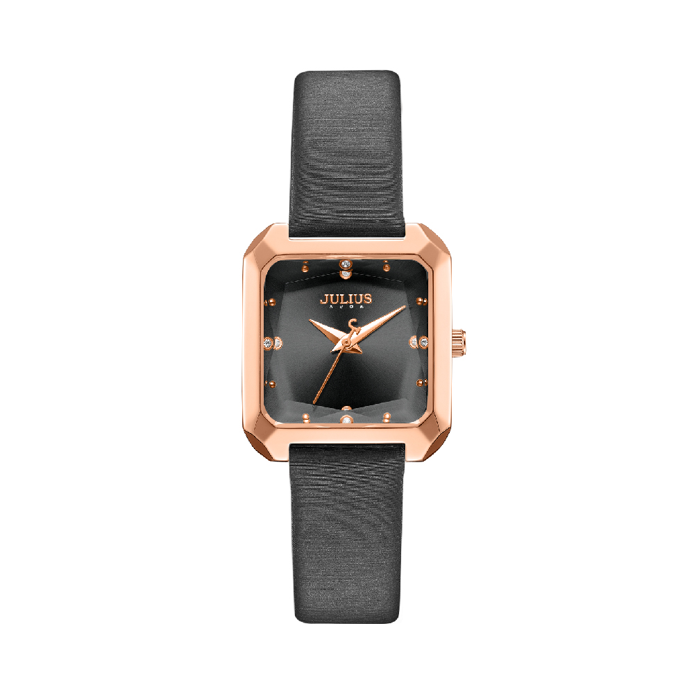 นาฬิกา Julius JA-1507 D สายหนัง สีดำ