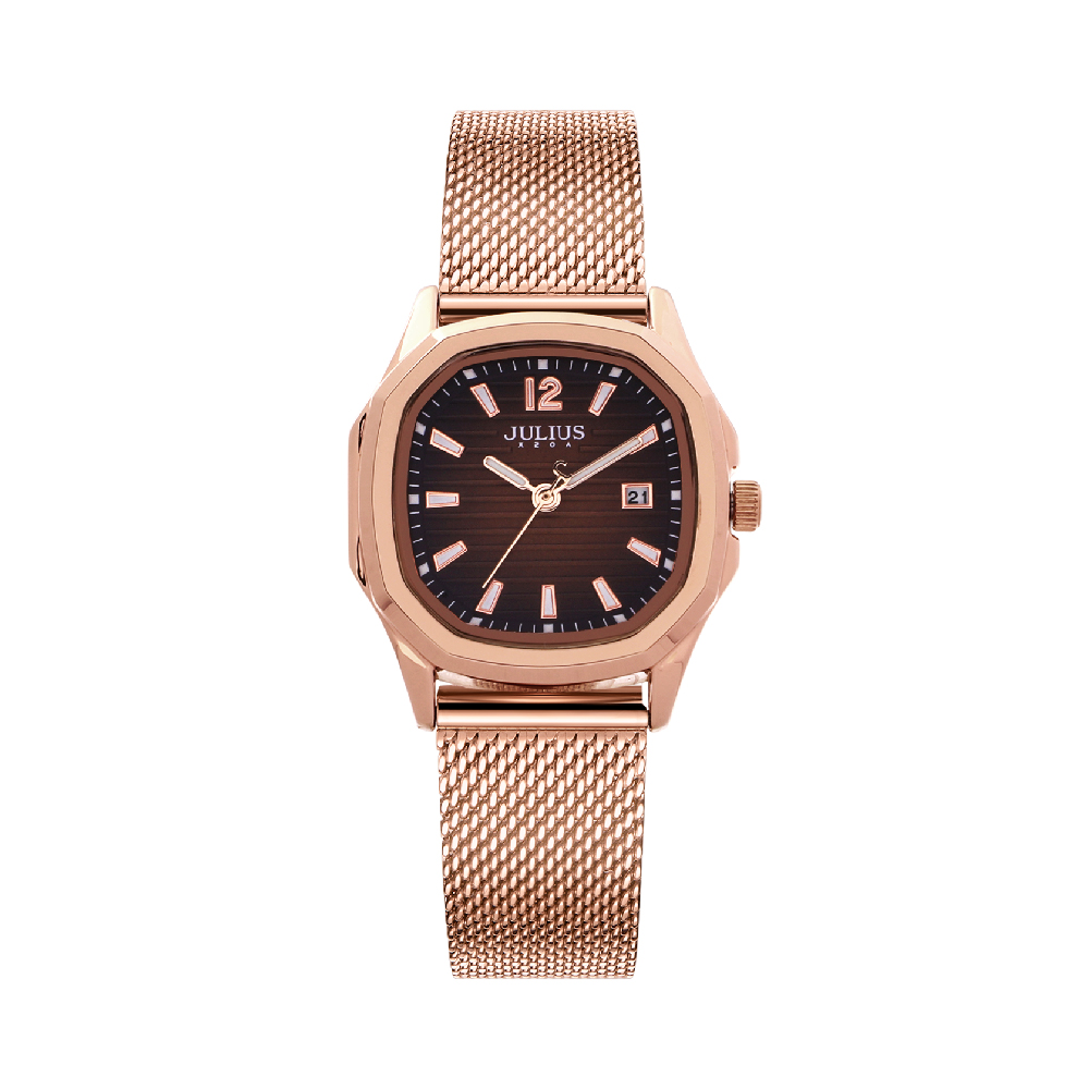 นาฬิกา Julius JA-1510 F สายสแตนเลส สีโรสโกลด์