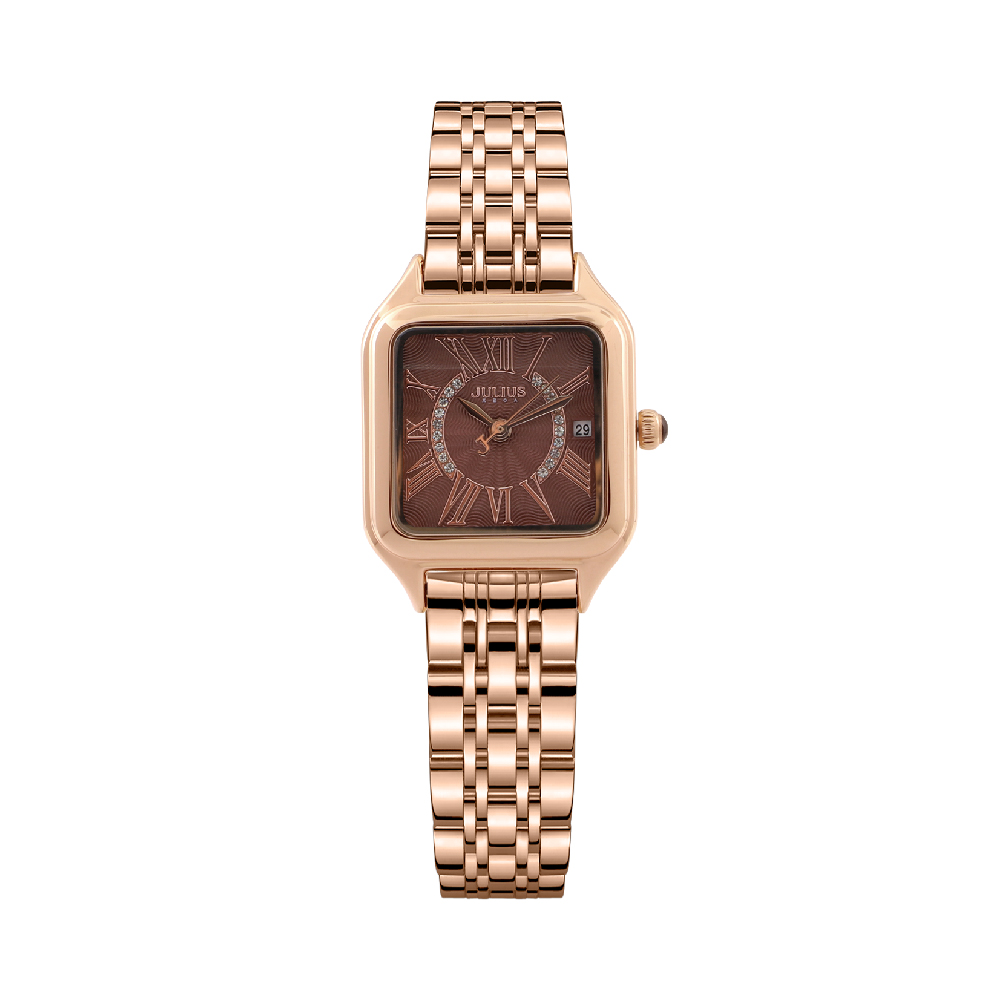 นาฬิกา Julius JA-1513 E สายสแตนเลส สีโรสโกลด์