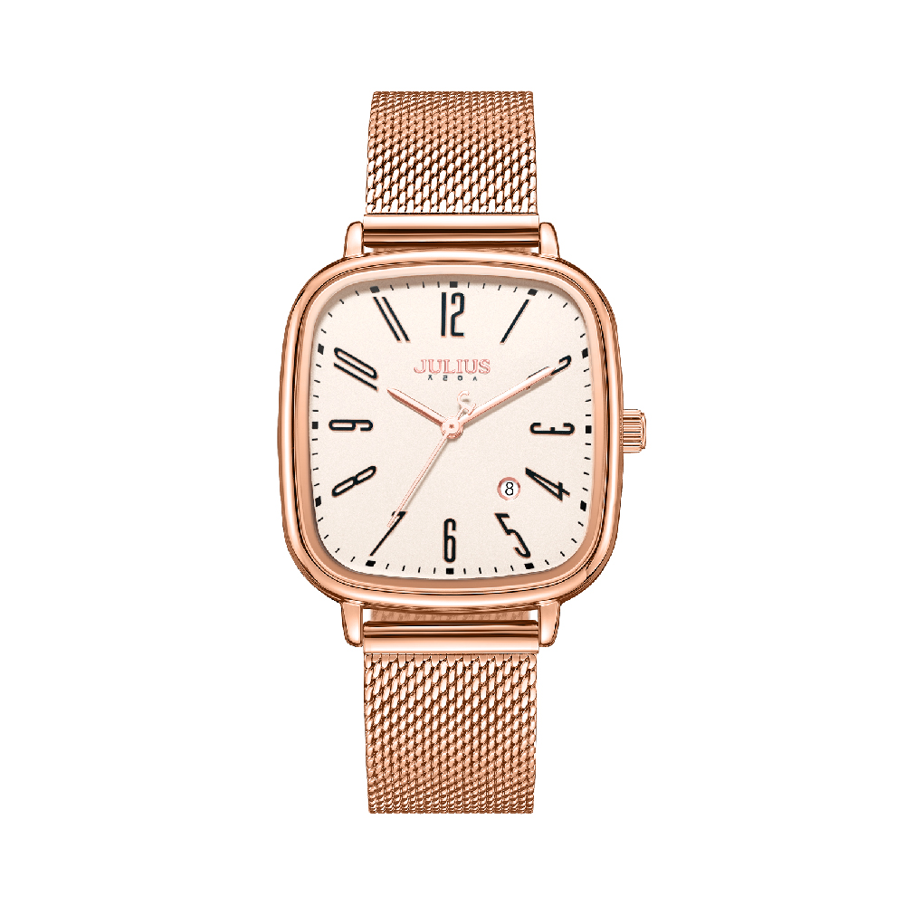 นาฬิกา Julius JA-1514 D สายสแตนเลส สีโรสโกลด์