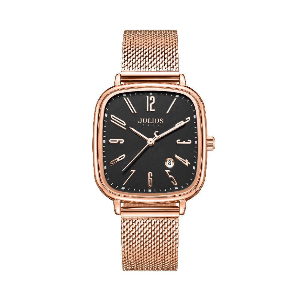 นาฬิกา Julius JA-1514 E สายสแตนเลส สีโรสโกลด์