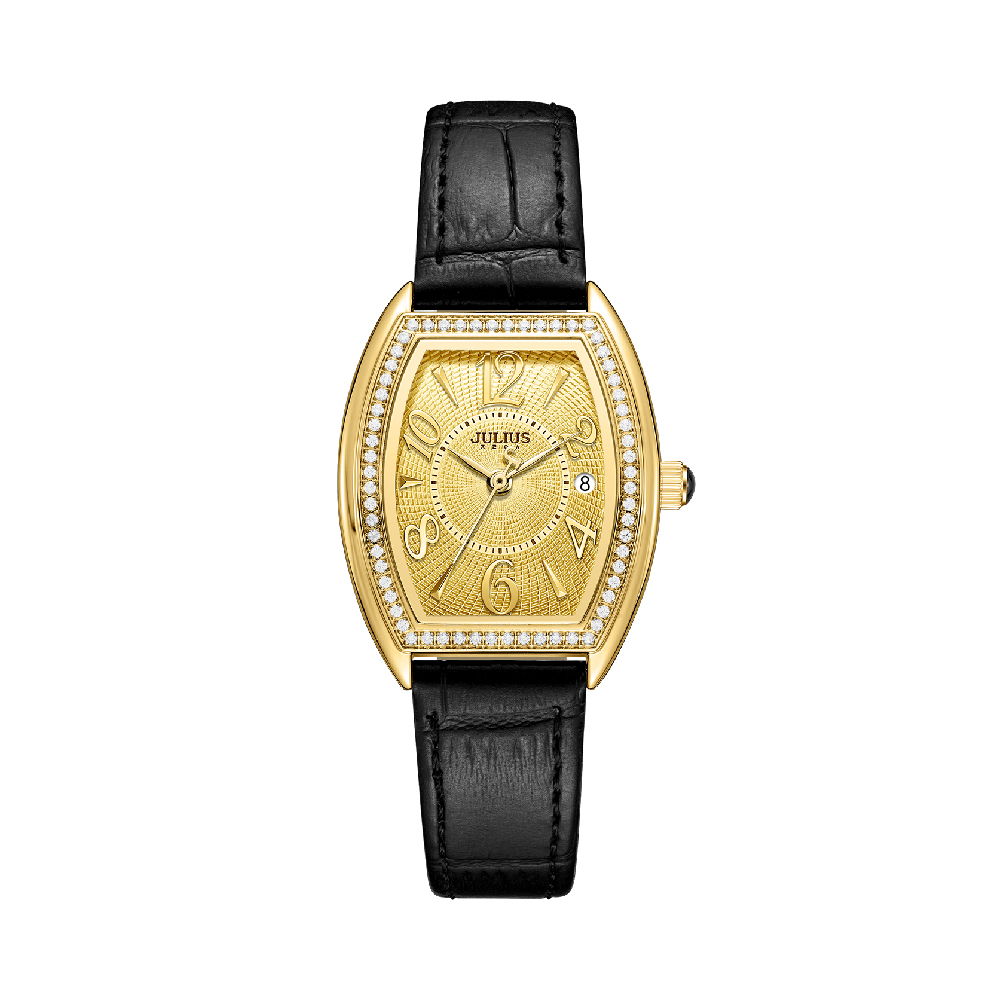 นาฬิกา Julius JA-1515 C สายหนัง สีดำ