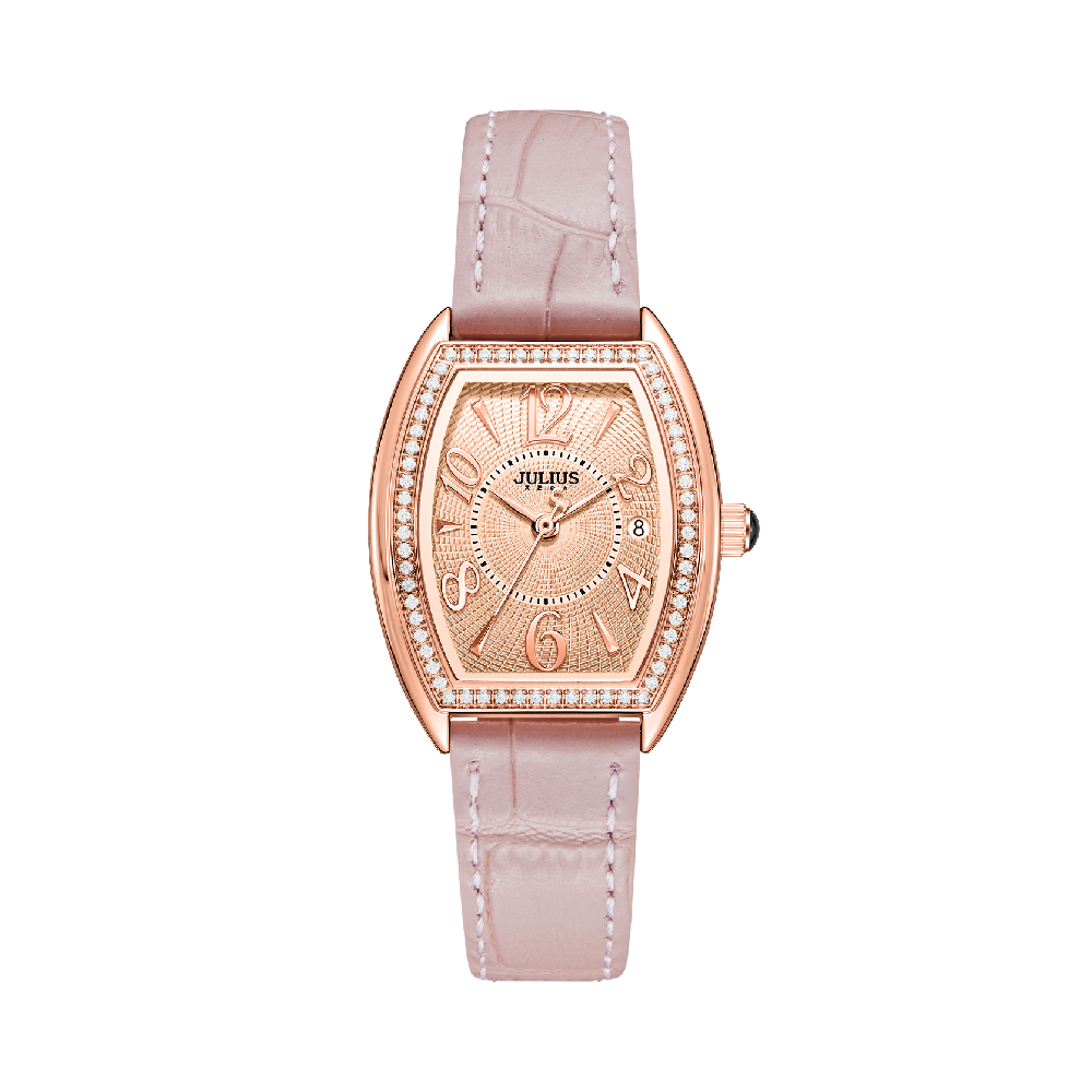 นาฬิกา Julius JA-1515 E สายหนัง สีชมพู