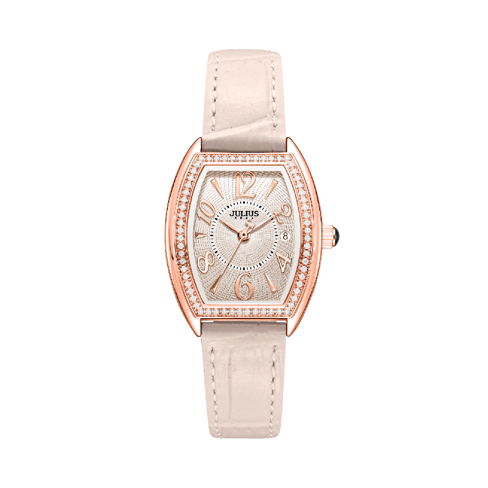 นาฬิกา Julius JA-1515 F สายหนัง สีครีม