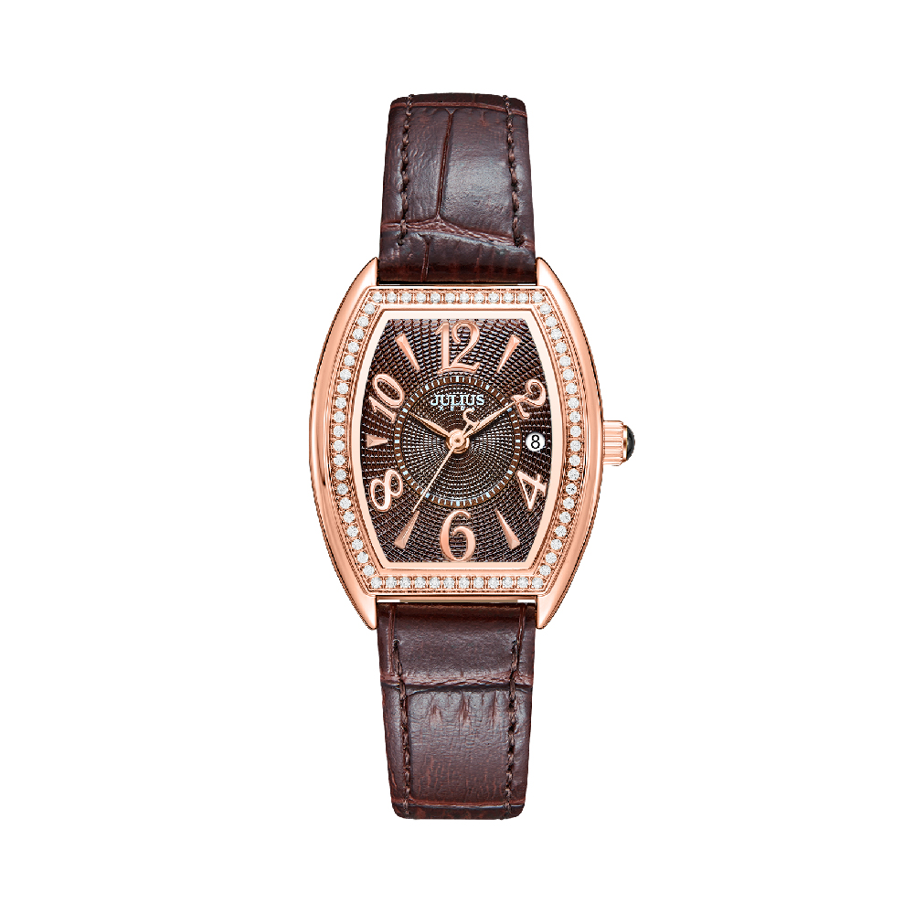 นาฬิกา Julius JA-1515 G สายหนัง สีน้ำตาล