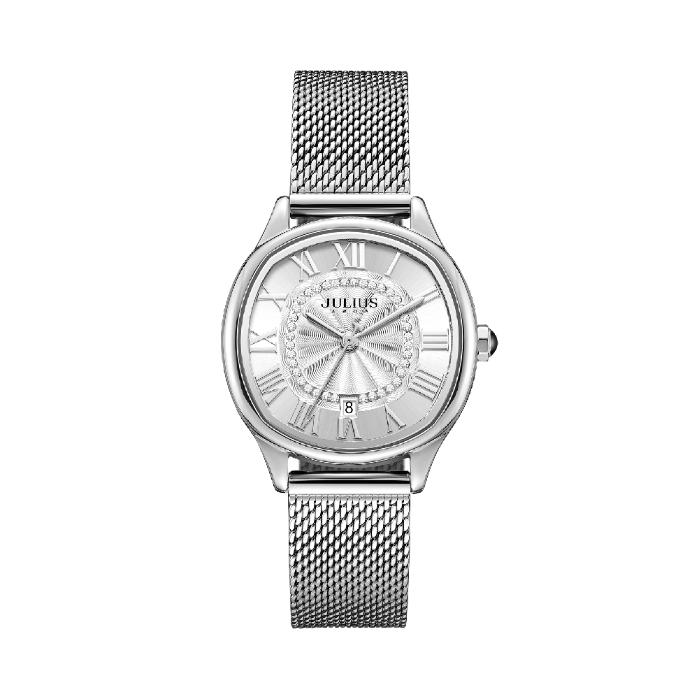 นาฬิกา Julius JA-1518 A สายสแตนเลส สีเงิน